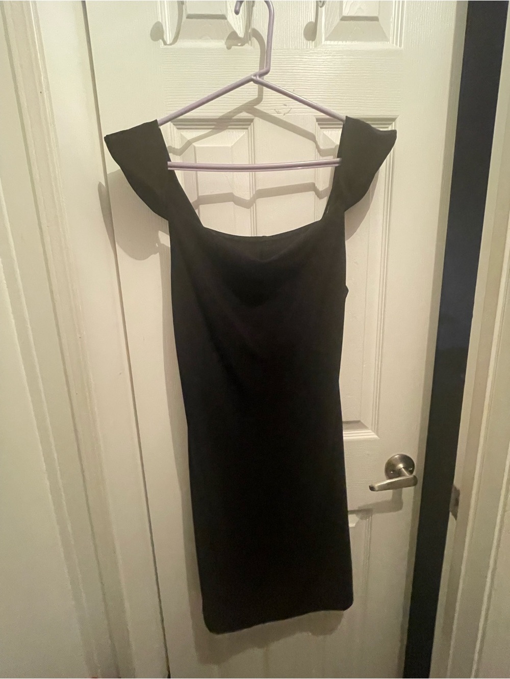 Elegant Black Off-Shoulder Mini Dress
